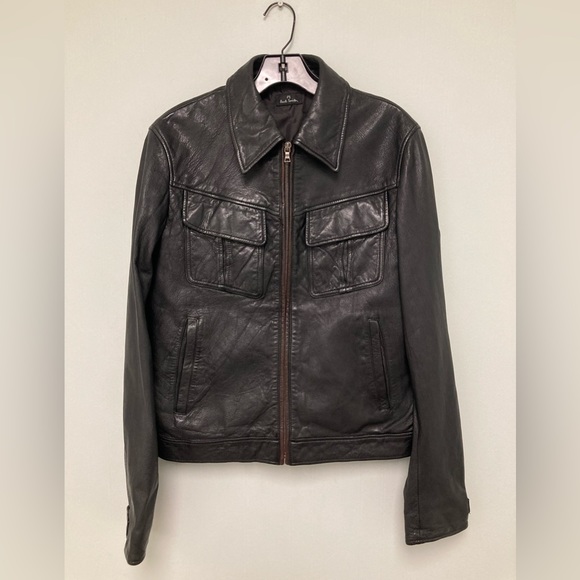 Paul Smith Leather Jacket. Size Large. Brand new never worn. - Picture 5 of 15